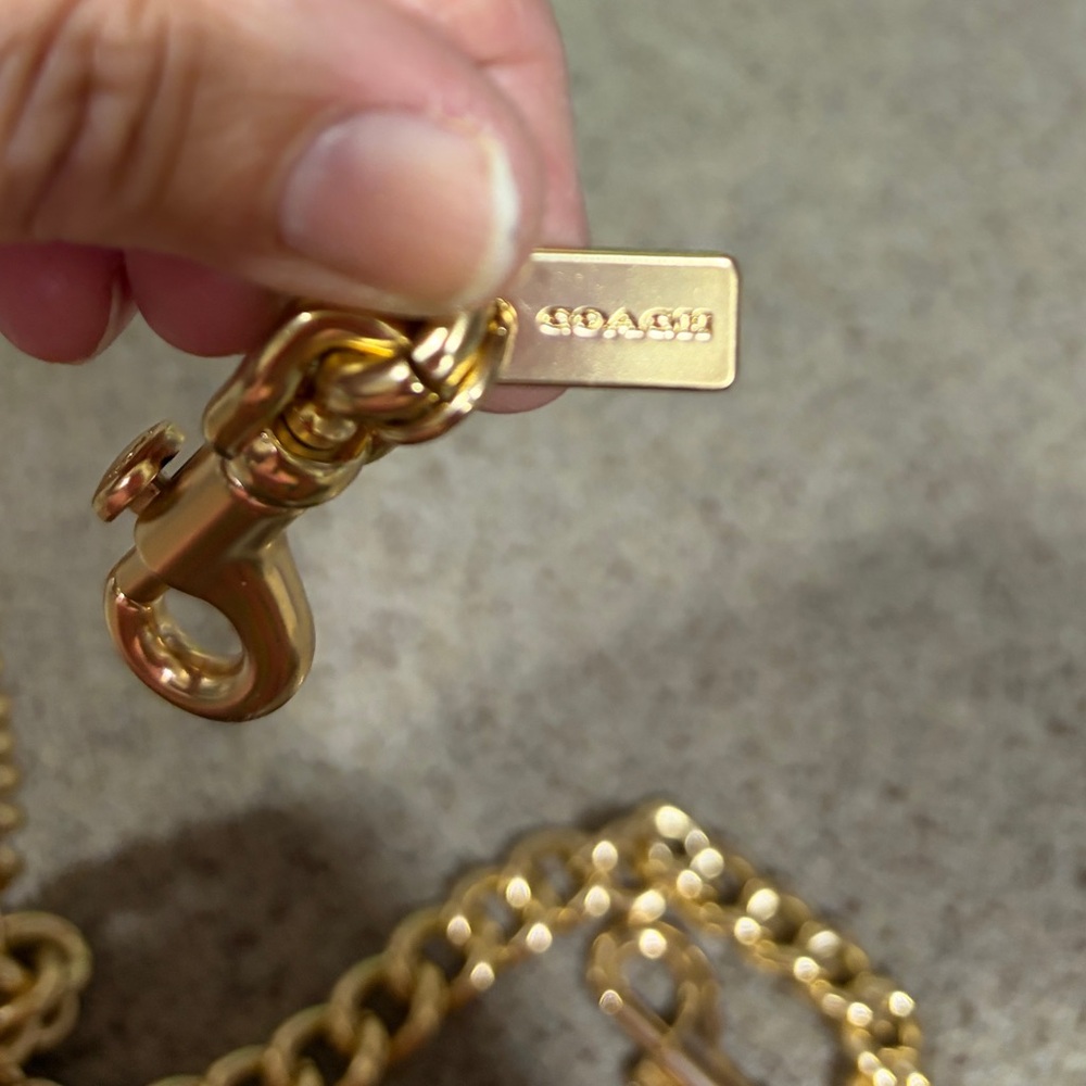 COACH chain link bag chain . - Picture 3 of 3